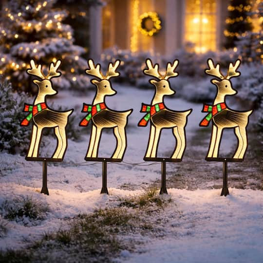 Melrose 23.75" Reindeer Pathway Light EkkoLight, 4ct.